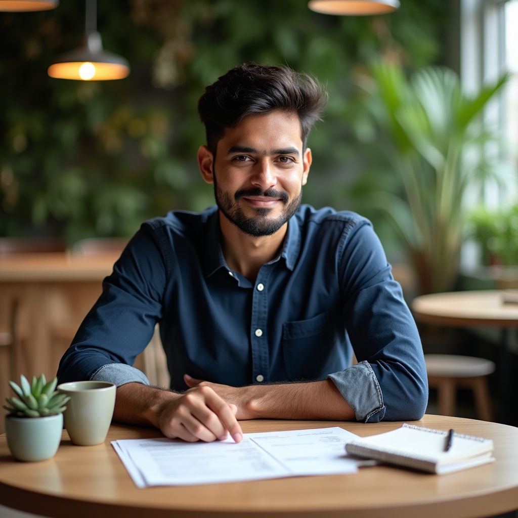 Küçük işletme sahibi finansal planlama yapıyor